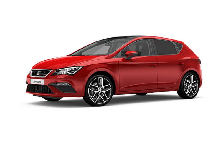 Seat Leon in red