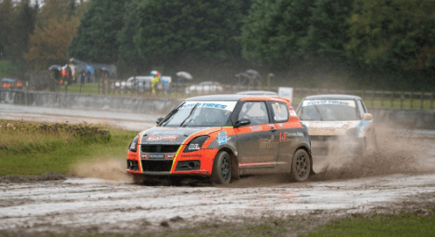 Rally Car During a Race