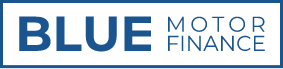Blue motor Finance Logo on Transparent Background